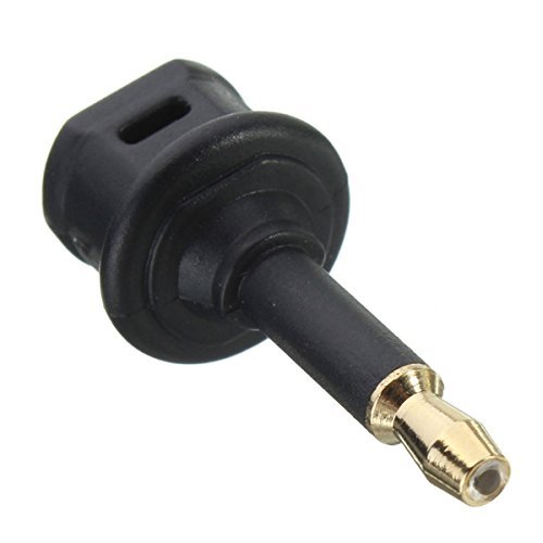 BephaMart TosLink Optical Cable Adapter Connector to 3.5mm Mini Male Jack Plug Adaptor N7