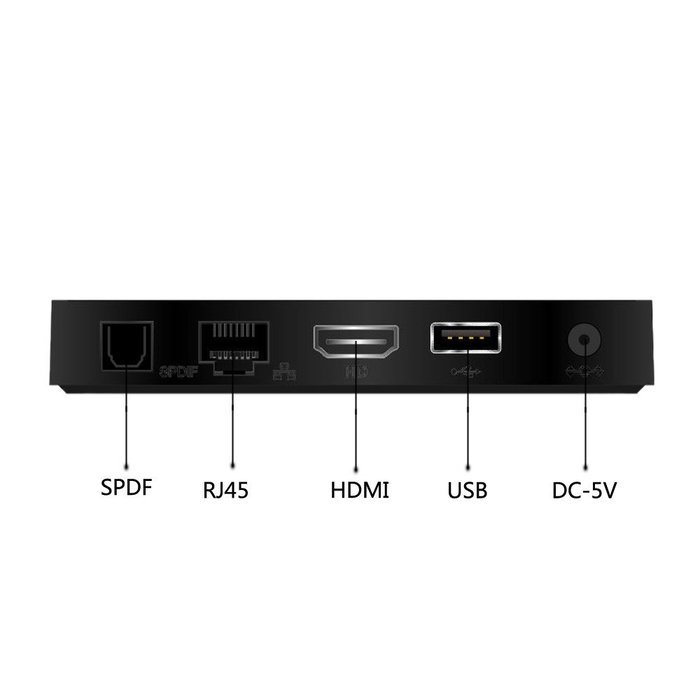 Olymstore X2 Allwinner H3 Android 4.4 TV Box OS Quad-core 1+8GB Wi-Fi 4Kx2K Streaming Media Player (US Standard) N5