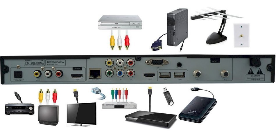 PrimeDTV PHD-VRX Full HD 1080p Dual Tuner Digital HDTV Recorder, Receiver and Media Center Box N4