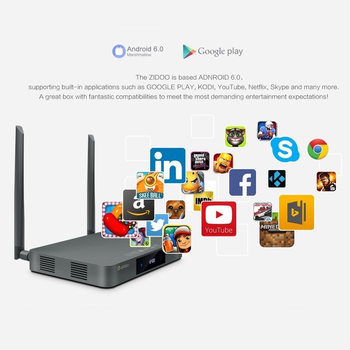 Android TV Box, ELEGIANT X9S RTD1295 OpenWRT(NAS) Quad Core 2GB DDR3+16GB EMMC Dual Band WIFI 1000Mbps LAN HDR... N3