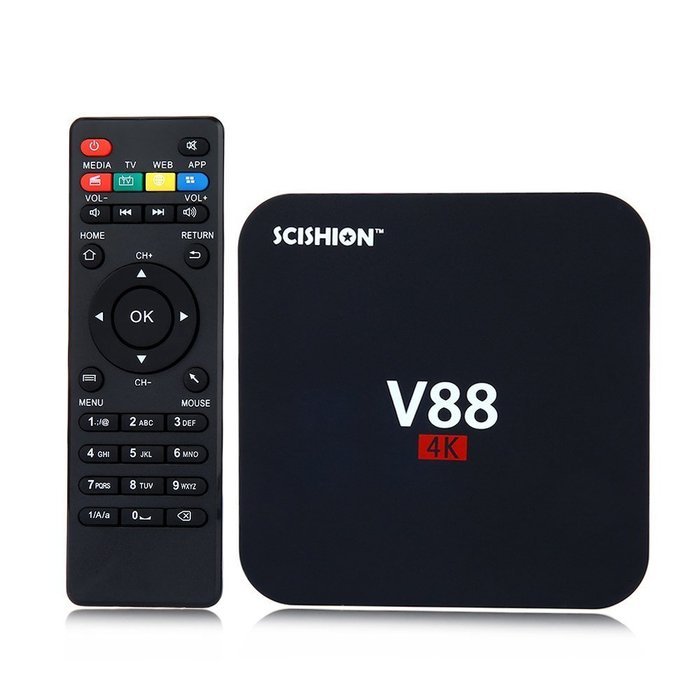 SCISHION V88 RK3229 4K Android 5.1 KODI 1G/8G WIFI LAN Dolby DTS Media Player TV Box Android Mini PC