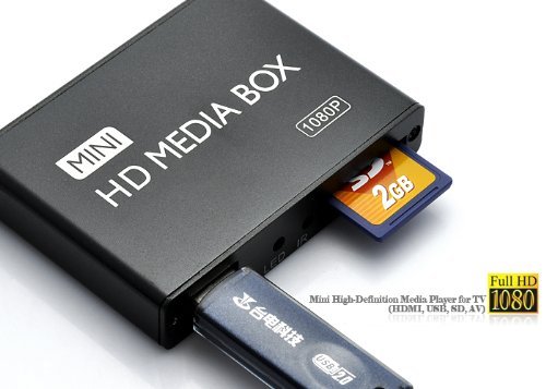 Mini 1080P Full HD Media Player with AV/HDMI/USB N3