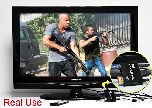 Mini 1080P Full HD Media Player with AV/HDMI/USB N7