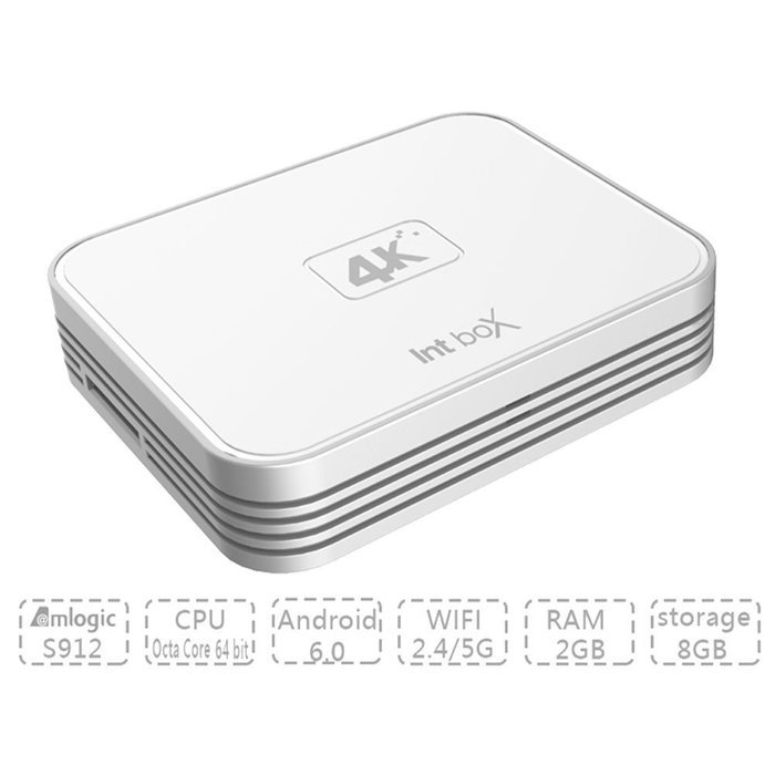 SinKinFon Newest Intbox SKF-i7 Android TV Box Android 6.0 Qcta Core TV Box 2GB 8GB, Amlogic S912 64bit 4K Dual...