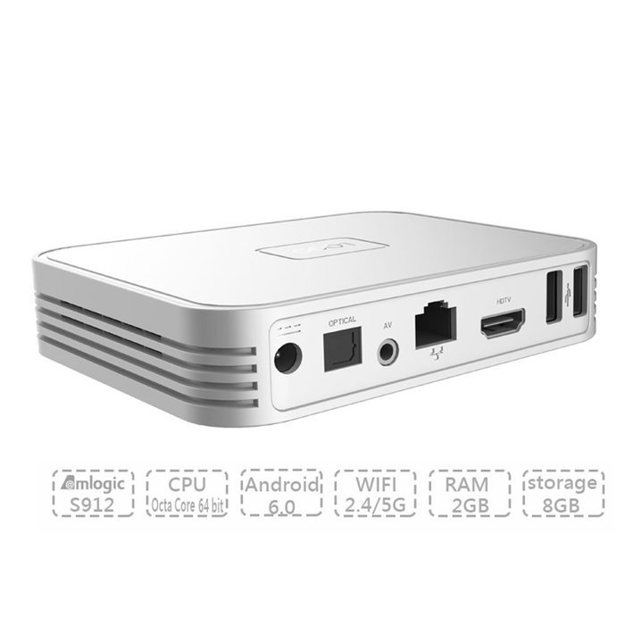 SinKinFon Newest Intbox SKF-i7 Android TV Box Android 6.0 Qcta Core TV Box 2GB 8GB, Amlogic S912 64bit 4K Dual... N3