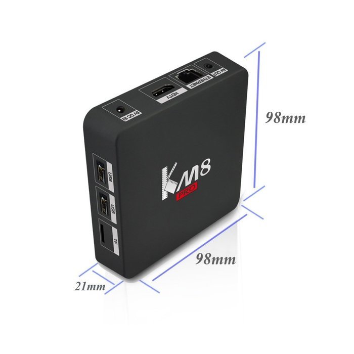 Balight 2017 NEW Series KM8 PRO Amlogic S912 Android 6.0 KODI 17.0 OTT 2G + 8G TV Box, Fully Loaded Wifi 1080P... N3