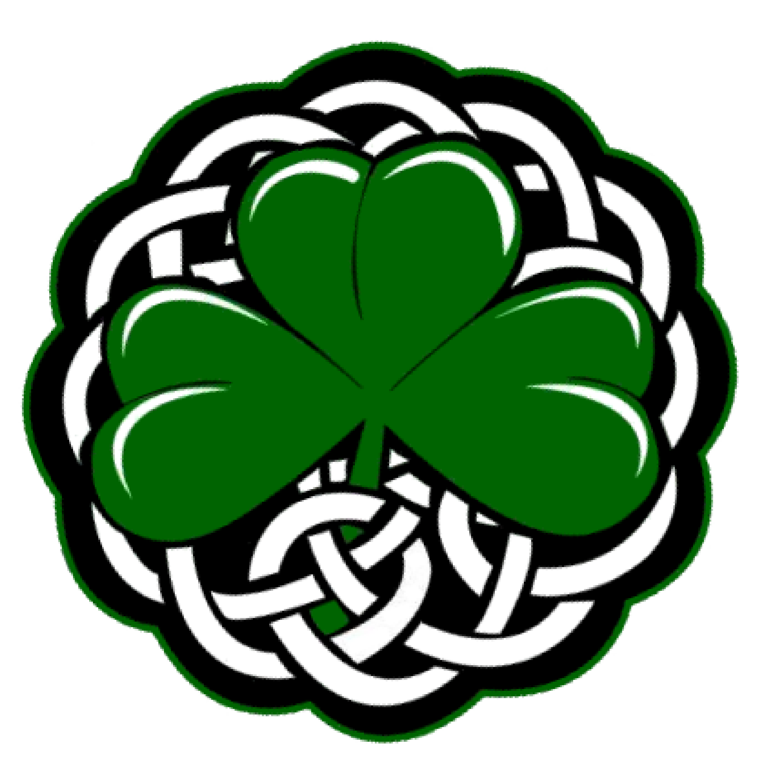 Shamrock And Keltic Knot, Clip Art Free Image Download