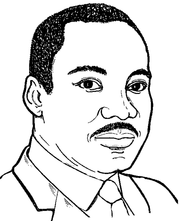 Martin Luther King Jr Coloring free image download