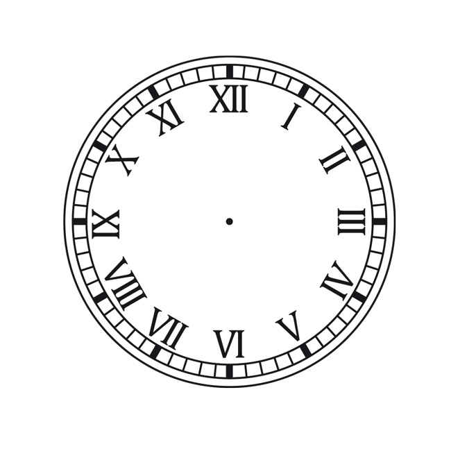 folio watch roman numerals black