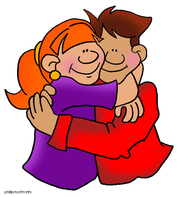 free clipart of hug