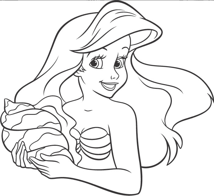 free coloring pages ariel