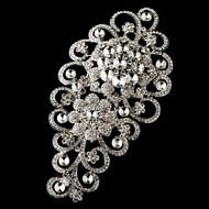 Large Vintage Rhinestone Brooch