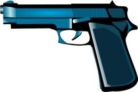 Cartoon Gun Clip Art drawing