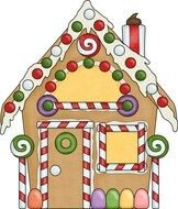 nice Gingerbread House drawing