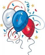 Clip art of July 4th border
