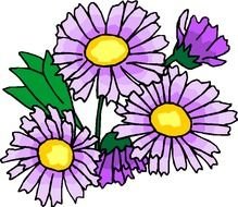 Purple Flower Clip Art N10
