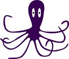 Octopus Cartoon Clip Art N3