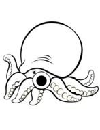 Clipart Cartoon Octopus