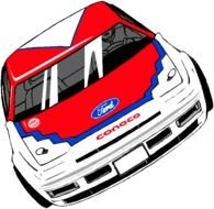 NASCAR Race Car Clip Art N2