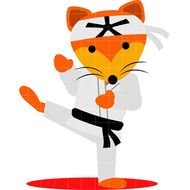 Karate Fox $ 0 25 Clip Art Add To Cart Category Animals