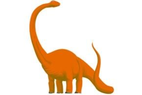 Long Neck Dinosaur Clip Art