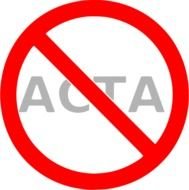 Stop Acta By Tavin Sign