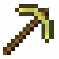 Minecraft Pickaxe as a graphic illustration