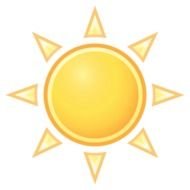 Transparent Sun drawing