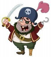 happy Pirate drawing