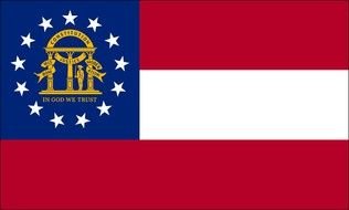 Georgia State Flag drawing