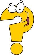 cartoon yellow question mark