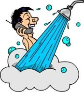 Shower Cartoon Clip Art