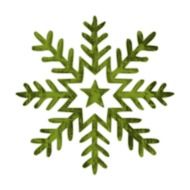 Green Snowflake Clip Art Transparent Background