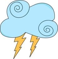 Cloud With Lightning Clip Art