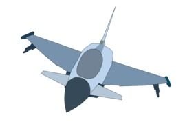 Eurofighter Jet as a graphic illustration