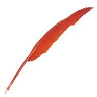 Red Feather Pen clipart