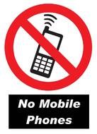 no phones sign