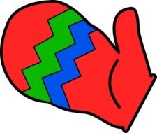 Winter Mittens Clip Art N2