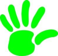 Hand Print Clip Art N5