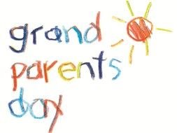 Grand parents Day as a drawing