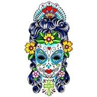 Colorful Sugar Skull Clipart