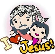 painted the family and the inscription I love Jesus