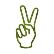 Cartoon Hand Peace Sign