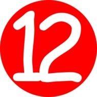 Number 12 Clip Art N3