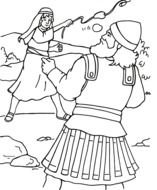 David And Goliath Coloring Pages