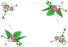 Clip art of Flowers Border