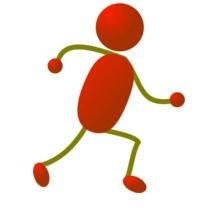 Running Stick Figure Clip Art N2
