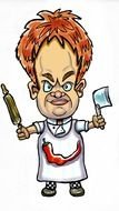 chef as a caricature