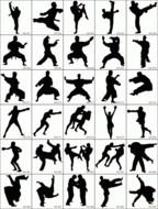 Karate Silhouette Clip Art
