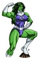Cartoon She Hulk clipart